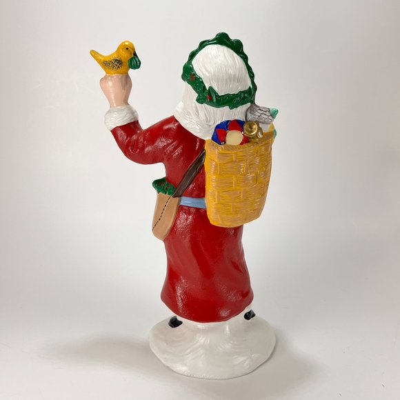 Vtg Old World Santa Claus Figure Provincial Mold Hand Painted Ceramic 90s - Picture 4 of 15